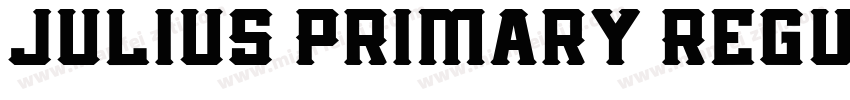 Julius Primary Regul字体转换